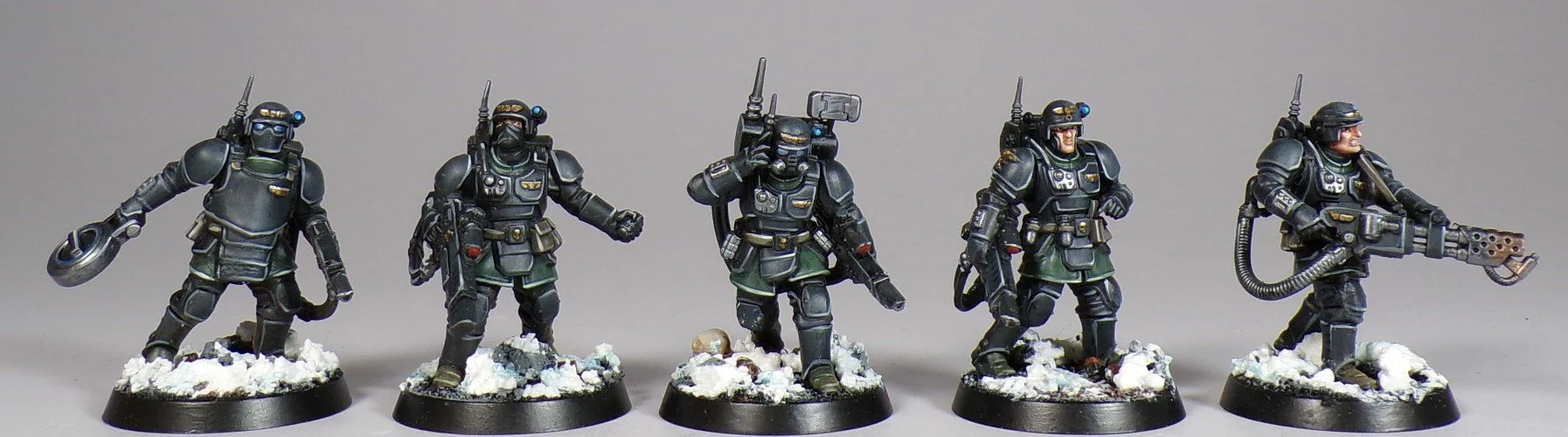 40k Kill Teams: Some Black, Black Ops Kasrkins — Paintedfigs